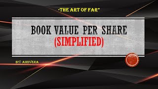 BOOK VALUE PER SHARE [upl. by Deyes929]