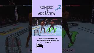 Adesanya vs Romero la pelea mas aburrida de todos los tiempos 😴mma ufc israeladesanya [upl. by Ailina]