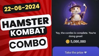 Hamster Kombat daily Combo Cards  Hamster Kombat Daily Combo 22 June 2024 [upl. by Walsh90]