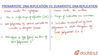 DIFFERENCE BETWEEN PROKARYOTIC amp EUKARYOTIC REPLICATION [upl. by Aidnyc]