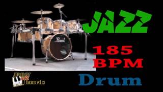 Jazz 185 bpm Jazz Rhythm on Drums [upl. by Kelsey744]