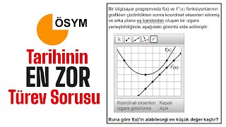 ÖSYM Tarihinin En Zor Türev Sorusu türev [upl. by Rainah]