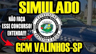 SIMULADO GCM VALINHOSSP  GCM VALINHOS QUESTÕES COMENTADAS [upl. by Hyacinthie]