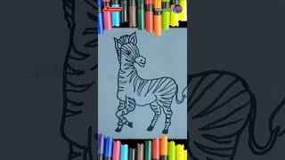 Zebra 🦓  Zebra drawing zebraart zebrashorts drawing zebradrawing shortszebra Zebraviral Hari [upl. by Ahselrak]