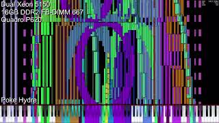 Black MIDI Dual Xeon 5150 vs Tau 628 Million [upl. by Livia]