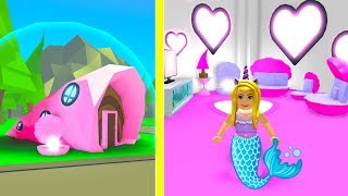 I Bought A Mermaid Mansion In Adopt Me Roblox [upl. by Killian34]