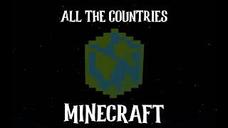 All the countries portrayed by Minecraft [upl. by Zonda]