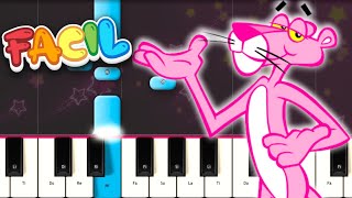 LA PANTERA ROSA Piano Tutorial FACIL  EASY [upl. by Warring]