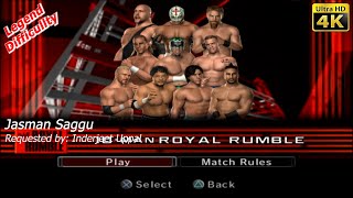 WWE SmackDown vs Raw 2006  Big Show vs 9 other wrestlers  10 Man Royal Rumble  Inderjeet Uppal [upl. by Jillie]