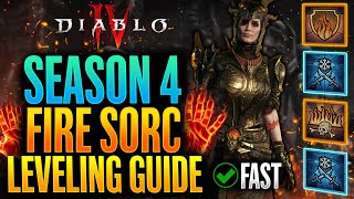 Diablo 4  Best Sorcerer Leveling Build Guide Level 150  Season 4 [upl. by Sallie]