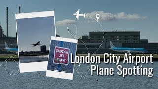 London City Airport  Plane Spotting [upl. by Kamila]