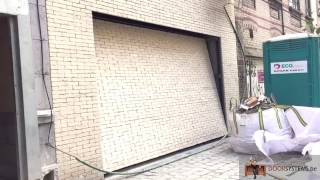 Massive Garage Door in Bricks 1Ton weight [upl. by Ecineg]