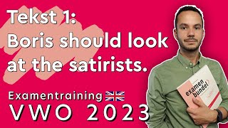 Engels Examen VWO 2023 Tijdvak 1 Tekst 1 quotBoris should look to the satiristsquot [upl. by Ivz]