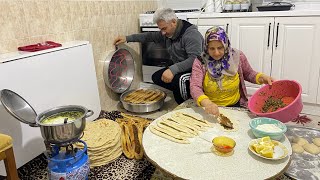 Ev Tandırında Ekmek Ispanaklı BörekNefis Tuzlu Yoğurt ÇorbasıVİLLAGERİA LİFE VLOG [upl. by Jacinto]