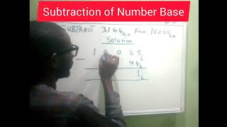 Subtraction of Number base for beginners [upl. by Llednov]