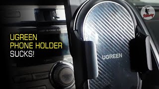 How to Install UGREEN Car Phone Mount 2021  WaterfallShaped Phone Mount Model LP405 PN20473 [upl. by Ahsilrae416]