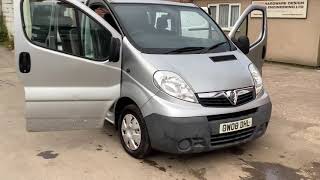 Vauxhall Vivaro 9 seater minibus ow08dhl [upl. by Walliw]