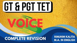 Voice  Active amp Passive Voice  Tet Cum Recruitment  GT amp PGT [upl. by Hajan131]