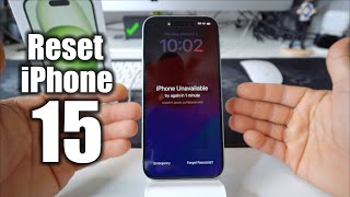 How To Reset amp Restore your Apple iPhone 15  Factory Reset [upl. by Northrop]