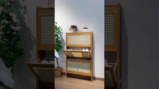 लकड़ी की शानदार जूता अलमारी  Stylish Wooden Shoe Rack for a Neat Lookshorts [upl. by Tryck]