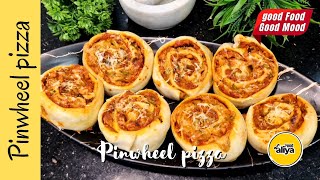 Recipe For Dinner  Pinwheel Pizza Recipe  Pizza Pinwheels By Aliya Food [upl. by Alameda600]