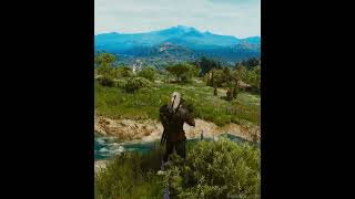 Geralt Enjoying Landscapes gaming witcher3 raytracing [upl. by Sirrom]