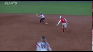 2017 Womens Softball European Championship Russia vs Great Britain [upl. by Scarlett8]