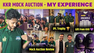 🚨 KKR MOCK AUCTION REVIEW  My Experience of Mock Auction Event  cric Circle [upl. by Karub]