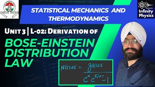 Unit 3 L 02 BoseEinstein Distribution Law  Statistical Mechanics and Thermodynamics  BSc II [upl. by Jarietta164]