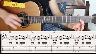 How to Play Licks Between Chords on Acoustic Guitar in 5 Steps [upl. by Aitnahc548]