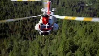 Helicopter Logging by Boeing CH 234 Chinook [upl. by Nerrad562]