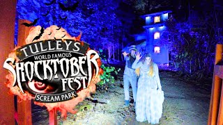 We Visit The UKs BEST Halloween Attraction  Tullys Shocktober Fest [upl. by Gnouhc480]