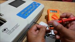 how to repair battery of a ecg machine [upl. by Yblocaj]