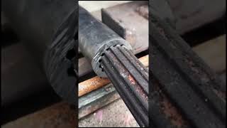 Air compressor motor spline installation process [upl. by Wolcott134]