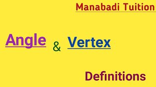 Angle and Vertex definition angle vertex manabadi tuition [upl. by Miriam]