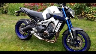 Yamaha MT09 ABS Race Blu Walkaround [upl. by Roti]