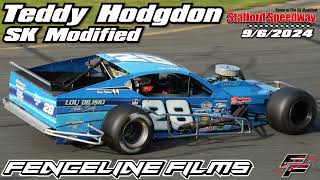 Teddy Hodgdon SK Modified Stafford Speedway 962024 [upl. by Rohpotsirhc]