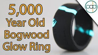 Making a 5000 Year Old Glow Ring Out of Bog Wood [upl. by Trip934]