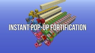 Minecraft Instant PopUp Fortification [upl. by Annirak]