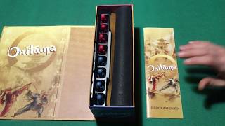 Come giocare Onitama un gioco di scacchi moderno tutorial unboxing gameplay recensione by dr cthulhu [upl. by Blancha696]