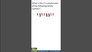 What is the 1s complement of 01001100 [upl. by Llessur207]