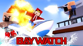 Minecraft  BAYWATCH  PIRATES THREATEN ROPO amp THE ROCK [upl. by Nospmis]