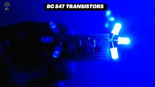 LED Electronic Projects Using BC547 Transistor  product tech [upl. by Capp]