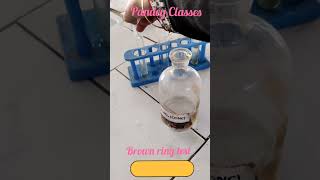 Brown ring test  Confirmatory test of nitrate  Class 12 Chemistry Practical  Salt Analysis yt [upl. by Ntsuj]