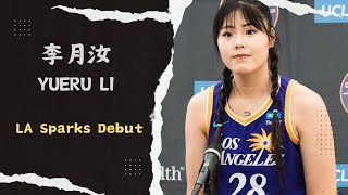 Yueru Li LA Sparks Debut  7pts6reb  WNBA Pre Season  LA Sparks VS Seattle Storm  May 42024 [upl. by Aaron]