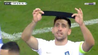 Anastasios Bakasetas Goal Greece Vs Ireland 10 All Goals Analysis amp Extended Highlights [upl. by Elocin]