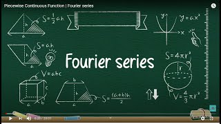 Piecewise Continuous Function  Fourier series [upl. by Inttirb189]