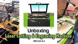 Laser Cutting amp Engraving Machine unboxing  print amp packaging and album industry [upl. by Acquah]