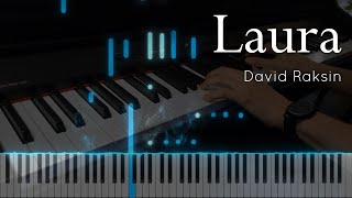 Laura  David Raksin Synthesia Piano Tutorial [upl. by Obediah]