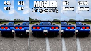 MOSLER MT900 GT3 All Engine Swaps  Top Speed Test  Forza Horizon 5 [upl. by Eicyaj]